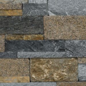 Pangaea® Natural Stone - 4 Course Ashlar Formfit, Providence with tight fit mortar joints