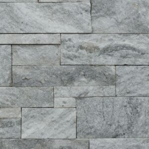 Pangaea® Natural Stone - 4 Course Ashlar Formfit, Yukon with tight fit mortar joints