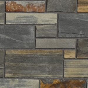 Pangaea® Natural Stone - Atlas Strip, Copper Canyon with half inch mortar joint