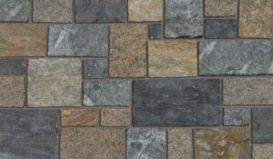 Pangaea® Natural Stone – Castlestone, Providence with half inch mortar joints