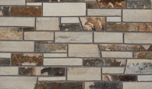 Pangaea® Natural Stone – Quarry Ledgestone®, Coyote with half inch mortar joints