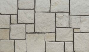 Pangaea® Natural Stone - Roman Castlestone, Kings Point with half inch mortar joints