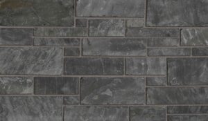 Pangaea® Natural Stone – 3 Course Ashlar, Ash with half inch mortar joints