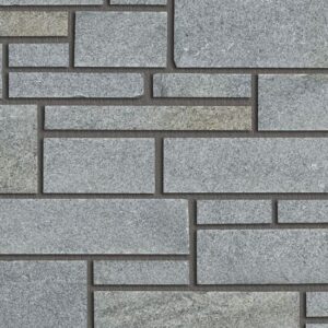 Pangaea® Natural Stone - 3 Course Ashlar, Chinook with half inch mortar joints