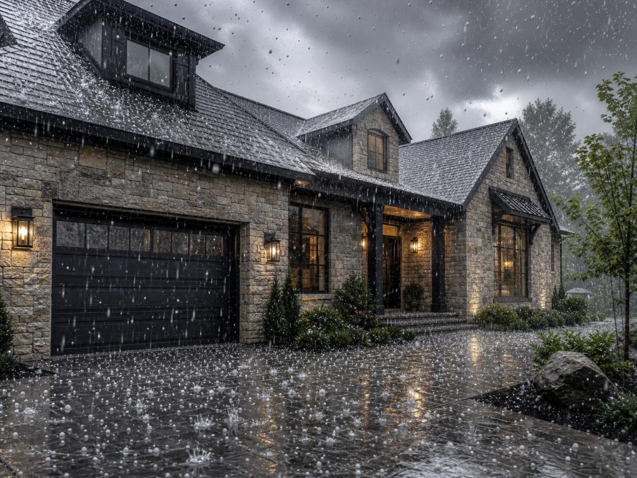 How Stone and Brick Protect Your Home from Hail Damage
