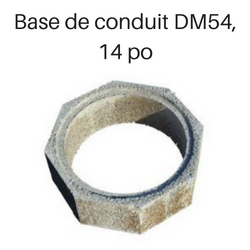 Base de conduit DM54, 14 po - Isokern DM54 Starter Flue