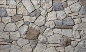 Cultured Stone® – Old Country Fieldstone, Echo Ridge® avec demi pouce joints de mortier