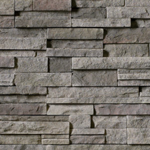 Cultured Stone® - Pro-Fit® Alpine Ledgestone, Black Mountain® avec joints de mortier serrés