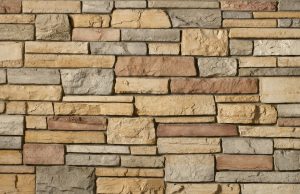 Cultured Stone® - Country Ledgestone, Caramel avec demi pouce joints de mortier