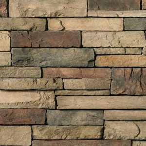 Cultured Stone® - Country Ledgestone, Chardonnay avec joints de mortier serrés