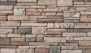 Cultured Stone® - Country Ledgestone, Mojave avec joints de mortier serrés