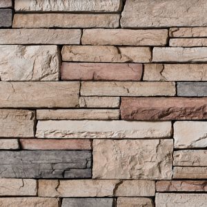 Cultured Stone® - Country Ledgestone, Mojave avec joints de mortier serrés