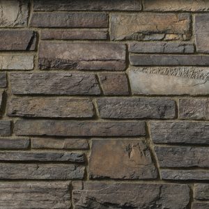 Cultured Stone® - Country Ledgestone, Umber Creek avec demi pouce joints de mortier