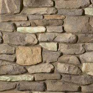 Cultured Stone® – Del Mare Ledgestone®, Burnt Ochre avec demi pouce joints de mortier