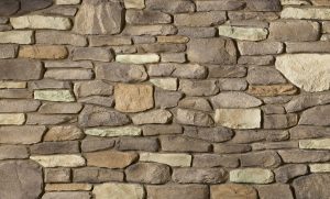 Cultured Stone® – Del Mare Ledgestone®, Burnt Ochre avec demi pouce joints de mortier