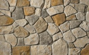 Cultured Stone® – Dressed Fieldstone, Aspen avec demi pouce joints de mortier