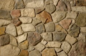 Cultured Stone® – Dressed Fieldstone, Chardonnay avec demi pouce joints de mortier