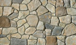 Cultured Stone® – Dressed Fieldstone, Echo Ridge® avec demi pouce joints de mortier