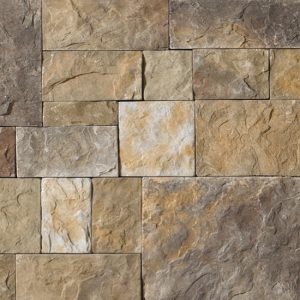 Cultured Stone® – European Castle Stone, Bucks County avec joints de mortier serrés