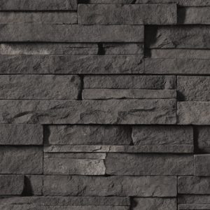 Cultured Stone® - Pro-Fit® Alpine Ledgestone, Dark Ridge™ avec joints de mortier serrés