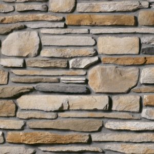 Cultured Stone® – Southern Ledgestone, Aspen avec joints de mortier serrés