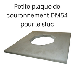 Petite plaque de couronnement DM54 pour le stuc - Isokern DM54 Small Crown Cap for Stucco