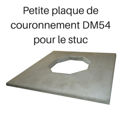 Petite plaque de couronnement DM54 pour le stuc – Isokern DM54 Small Crown Cap for Stucco Petite plaque de couronnement DM54 pour le stuc - Isokern DM54 Small Crown Cap for Stucco