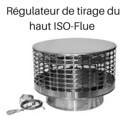 Régulateur de tirage du haut ISO-Flue - Isokern DM54 ISO-Flue Top Damper