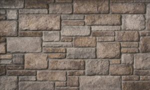 Cultured Stone® – Sculpted Ashlar, Ferrous avec demi pouce joints de mortier