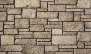 Cultured Stone® – Sculpted Ashlar, Grouse avec demi pouce joints de mortier