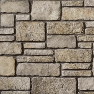 Cultured Stone® - Sculpted Ashlar, Grouse® avec demi pouce joints de mortier