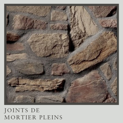 Joints de mortier pleins