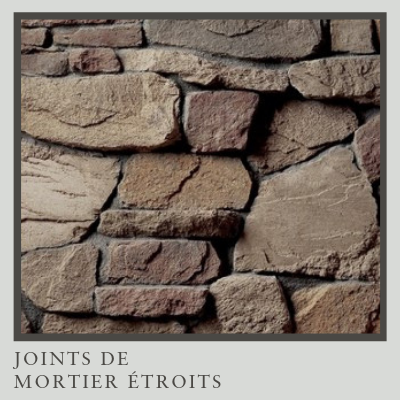 Joints de mortier étroits