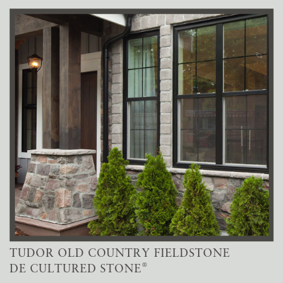 Wide Mortar Joints Cultured Stone Old Country Fieldstone Tudor