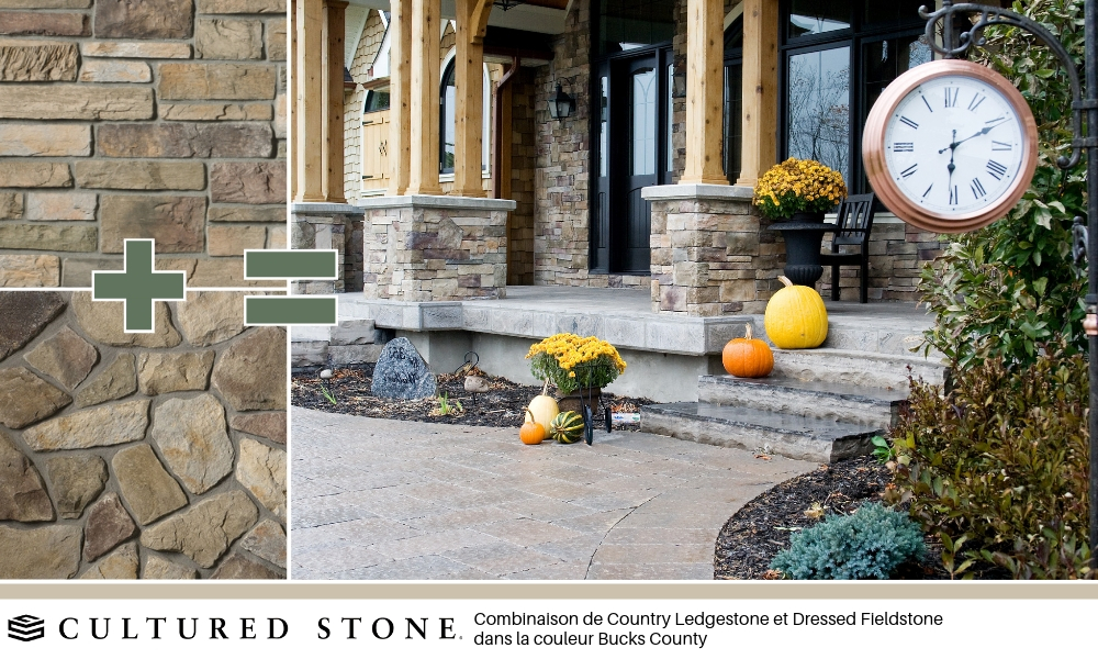 Combiner des textures de pierres - Cultured Stone Country Ledgestone Dressed Fieldstone