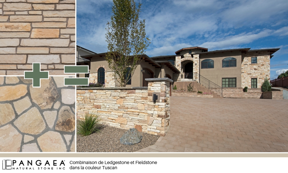 Combiner des textures de pierres - Pangaea Natural Stone Ledgestone Fieldstone