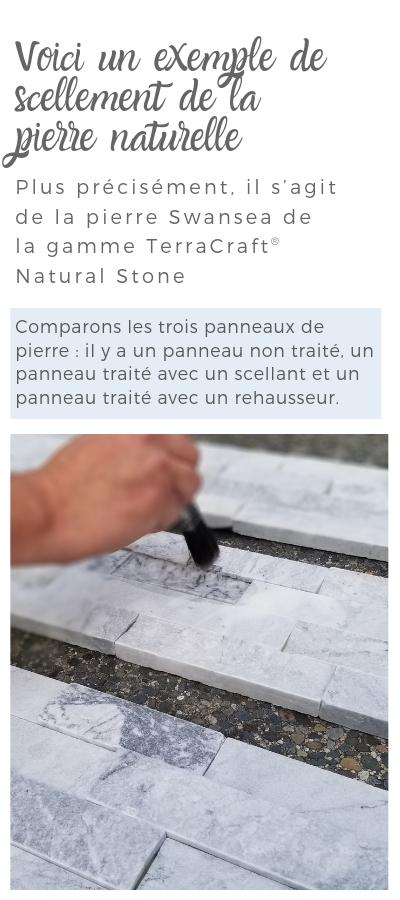 Exemple de scellement de la pierre naturelle Exemple de scellement de la pierre naturelle