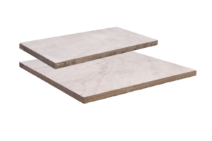Pangaea® Natural Stone – TreadStone™ Paver, Dune Textured (en haut : 12 po x 24 po, en dessous : 24 po x 24 po)