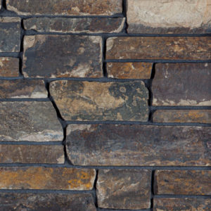 Pangaea® Natural Stone – Quarry Ledgestone®, Thunder Ridge avec demi pouce joints de mortier
