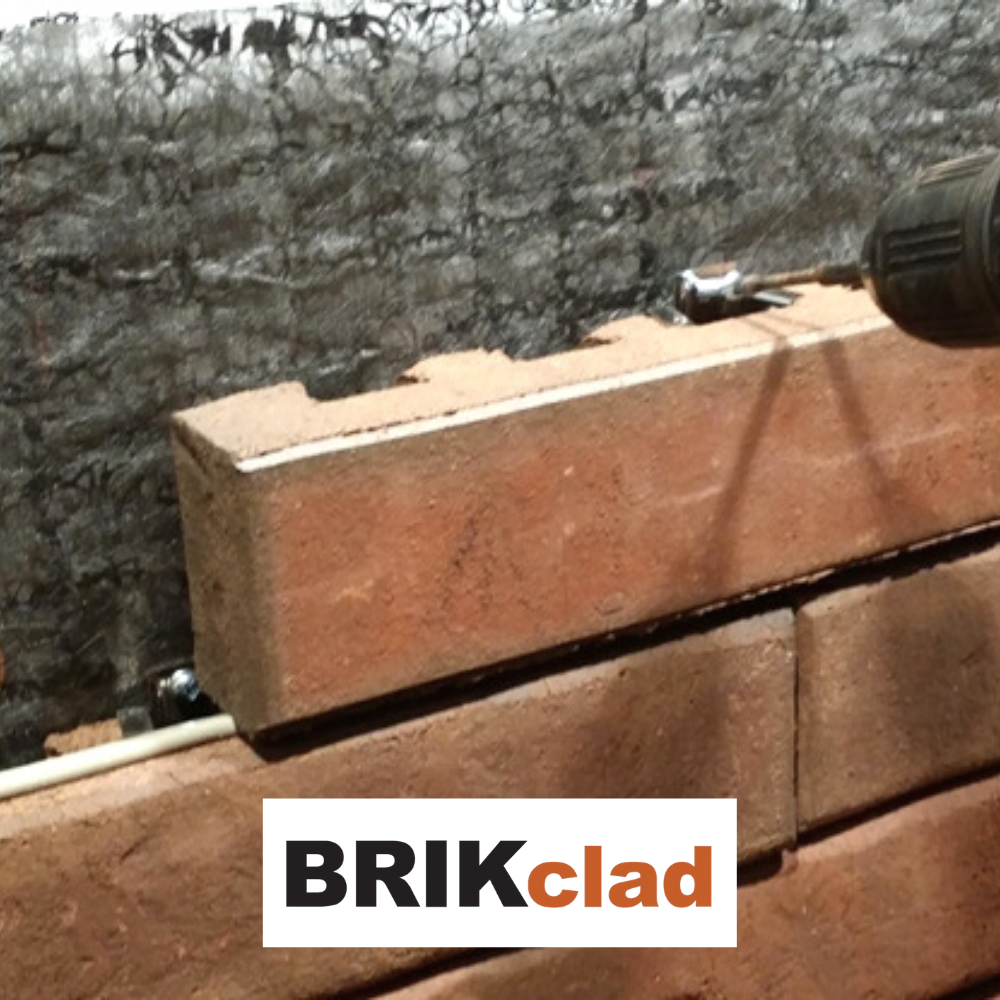 Placage de brique d'argile fixé mécaniquement de BRIKclad