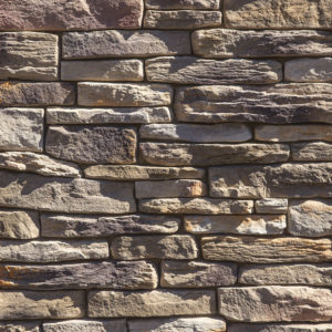 Dutch Quality - Ledgestone, Sagewood avec joints de mortier serrés