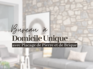 Bureau à Domicile Unique avec Placage de Pierre et de Brique