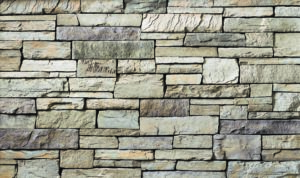 Cultured Stone® – Country Ledgestone, Ashfall avec joints de mortier serrés