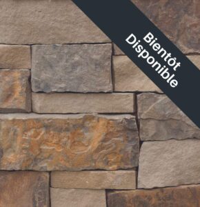 ThinCut™ Natural Stone - Random Height, Black Hills Rustic avec joints de mortier serrés