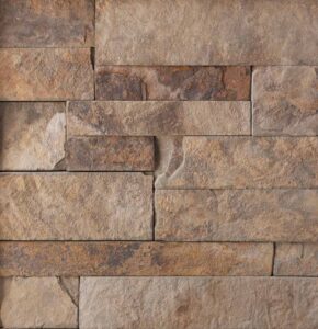 ThinCut™ Natural Stone - Ledgestone, Hawkeye avec joints de mortier serrés