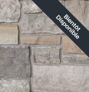 ThinCut™ Natural Stone - Random Height, Rockport Blend avec ½” joints de mortier