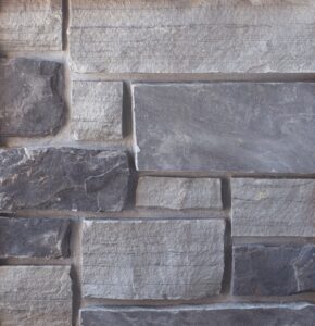 ThinCut™ Natural Stone - Random Height, Wolf Ridge avec ½” joints de mortier