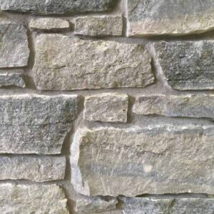 Colonial Brick & Stone - Split Face Ledgerock, Timothy's Blend avec demi pouce joints de mortier