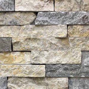 Colonial Brick & Stone - Sawn Height Drystack, Timothy's Blend avec joints de mortier serrés