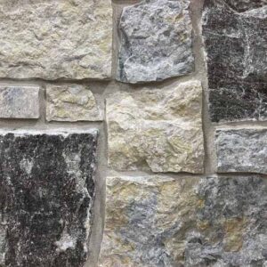 Colonial Brick & Stone - Squares and Recs, Timothy's Blend avec demi pouce joints de mortier